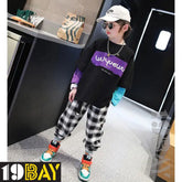 Shadow Symphony Dreamy Black Oversized Tees for Kids